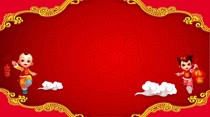 2017鸡年吉祥海报背景模板高清