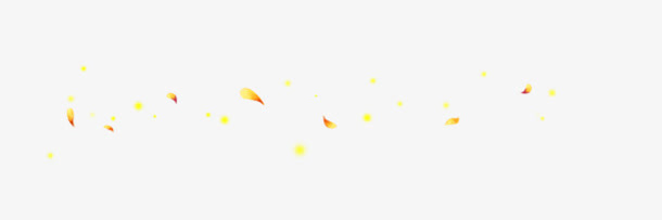 黄色花瓣漂浮免抠