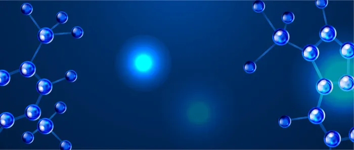 蓝色分子球高清