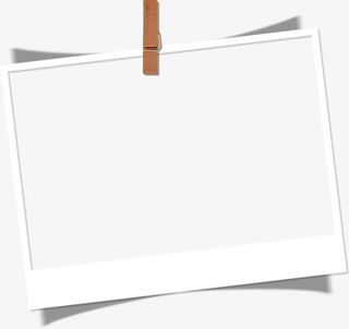 白色卡通纸张夹子免抠