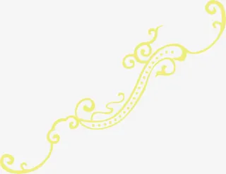 中秋节黄色线条花纹图片免抠