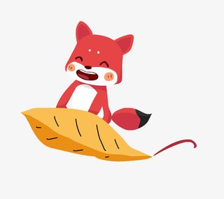 狐狸秋天落叶免抠