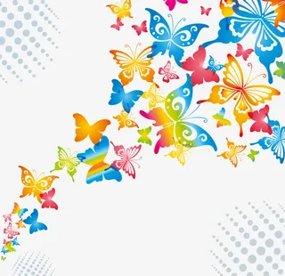 春天缤纷元素免抠