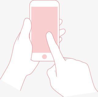 矢量点击手机屏幕素材图免抠