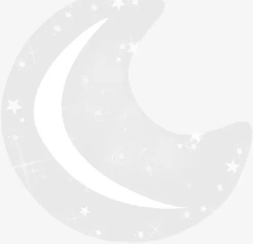 星光白色月亮七夕免抠