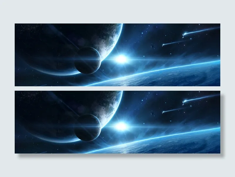 太空设计banner背景高清