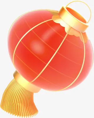 灯笼，过年，中国元素免抠