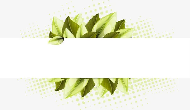 树叶标题栏免抠