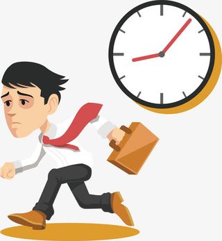 工作奔波的男子免抠