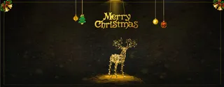 黑金圣诞节背景海报banner高清
