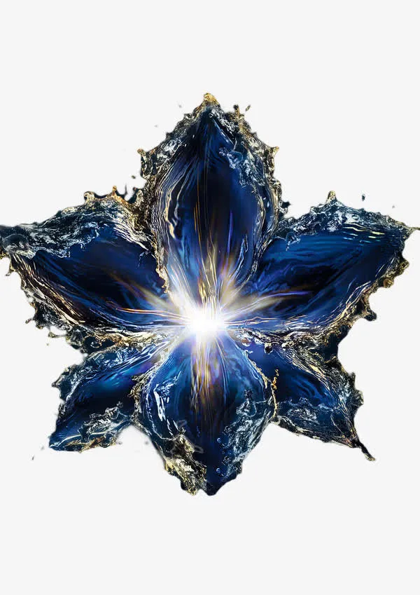 高清的绚烂的花朵免抠