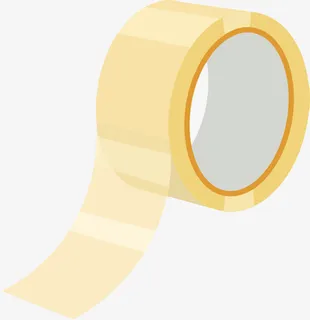 透明粘贴大卷的封箱胶带实物免抠