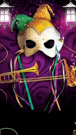 炫彩乐器面具H5背景高清