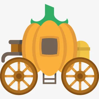 灰姑娘的马车图标免抠