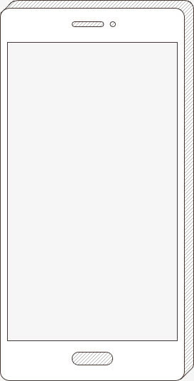手绘线条iphone边框免抠