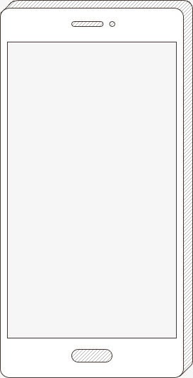 手绘线条iphone边框免抠