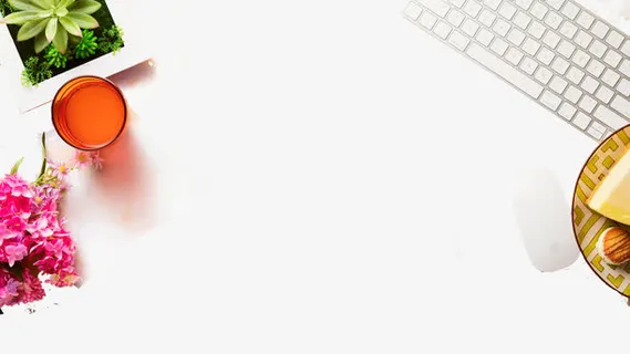 桌面俯视物品摆件图免抠标签元素