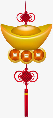 中国结的元宝免扣素材免抠