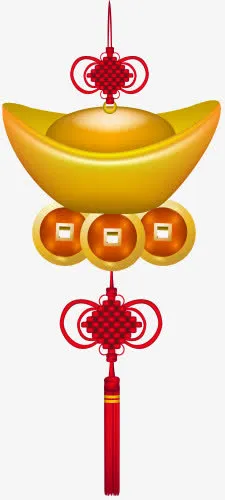 中国结的元宝免扣素材免抠
