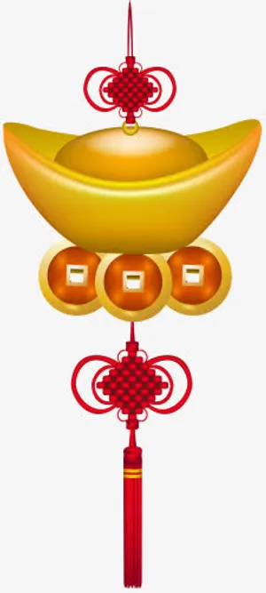 中国结的元宝免扣素材免抠