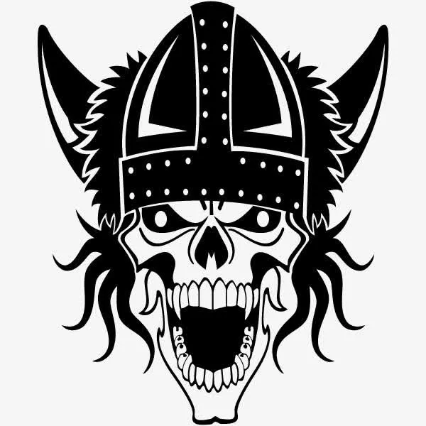 手绘骷髅头免抠