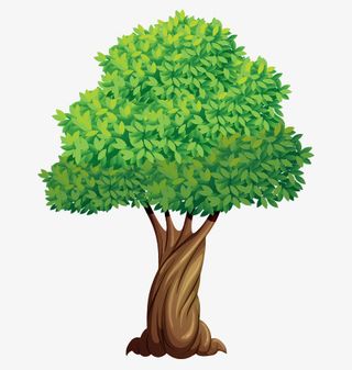 大树春天树木矢量11免抠