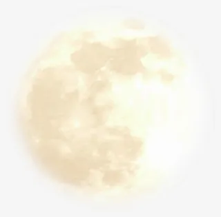 白黄色月亮中秋贺卡免抠