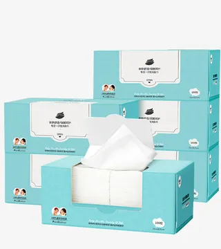 盒装两片式洗脸巾免抠
