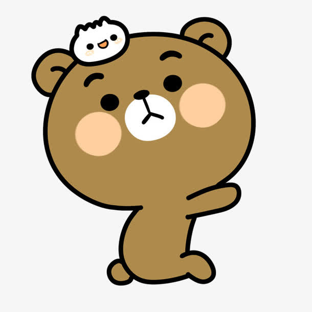 棕色小熊免抠
