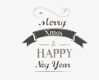 圣诞艺术字免抠