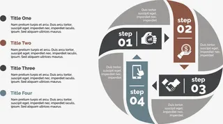 矢量手绘环形PPT免抠