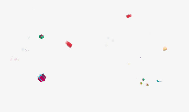 礼品红包热气球漂浮元素免抠