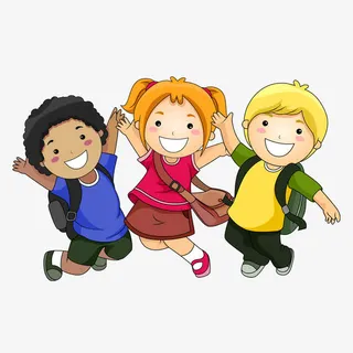 背着书包的小学生免抠