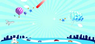 卡通开学季宣传海报矢量素材高清