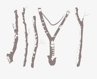 手绘树枝免抠