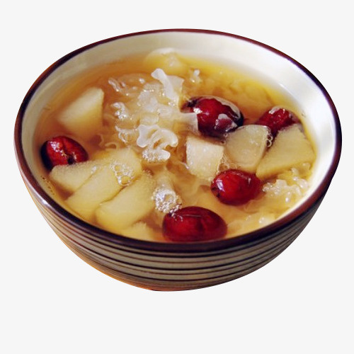 一碗红枣银耳雪梨汤羹免抠