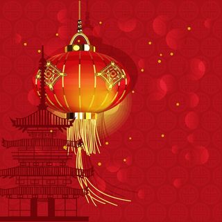 矢量中国风喜庆红色红灯笼背景高清