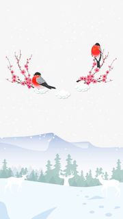 冬季的自然风光免抠