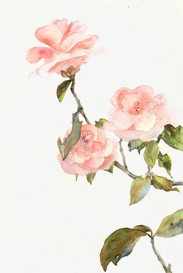 唯美中国古风插画免抠
