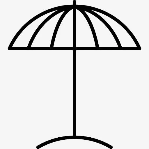 沙滩伞打开图标免抠