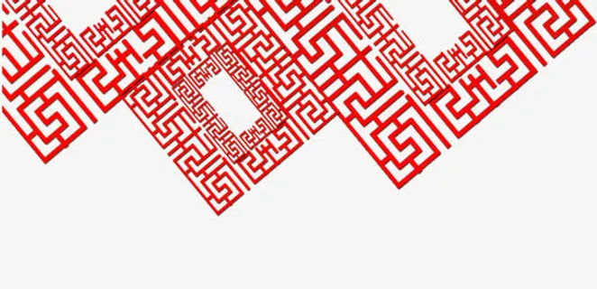 简约中国风底纹免抠