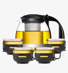 700ml加厚耐热玻璃不锈钢过免抠