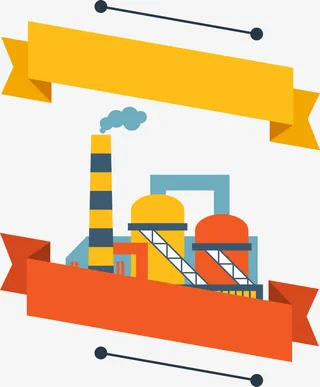 扁平化工业建筑免抠