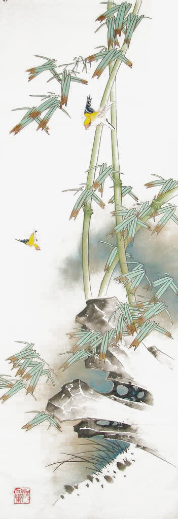手绘竹子免抠