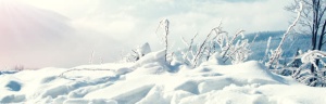 冬天雪景banner创意设计