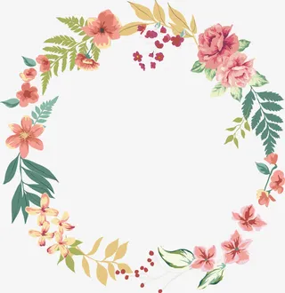花环免抠装饰边框元素