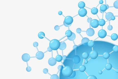 矢量蓝色的分子结构免抠 矢量蓝色的分子结构免抠