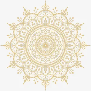 矢量金色欧式花纹底纹素材免抠