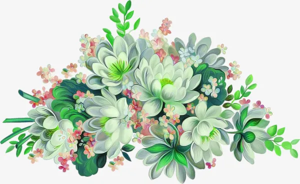 水彩鲜花免抠
