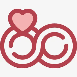 结婚戒指图标免抠